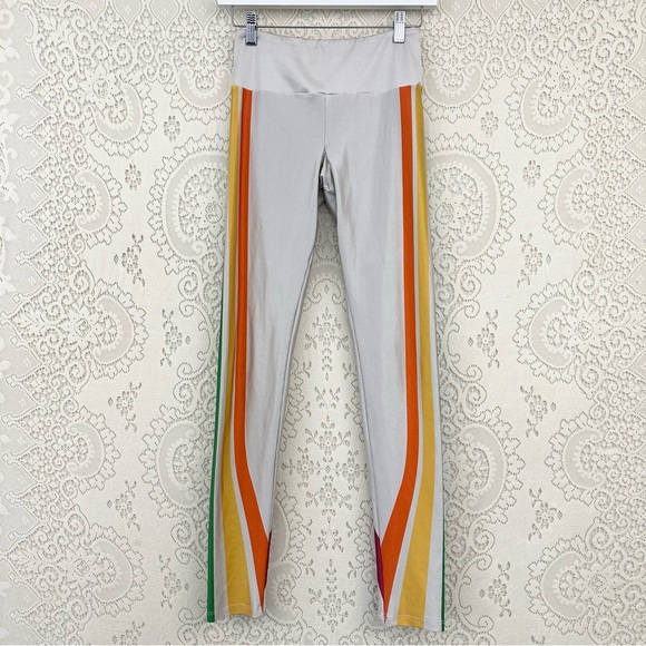 Goldsheep Side Striped Rainbow Colorful Leggings - Picture 1 of 9